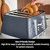 Morphy Richards Cassini 4 Slice Toaster 800W Blue 6 Power Levels Defrost Reheat view 3