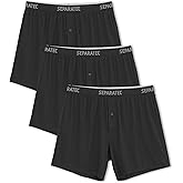 Separatec Mens Boxer Shorts Breathable Quick Dry Mesh Boxers for Men Moisture Wicking Soft Loose Fit Men's Underwear 3 Pack