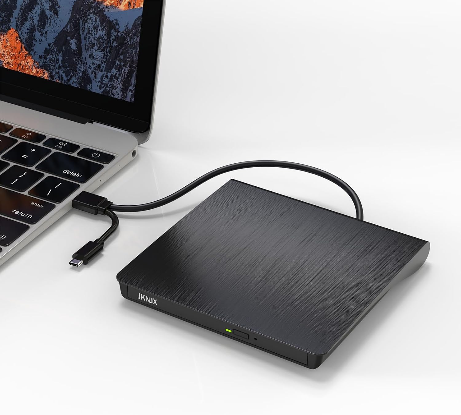 External CD/DVD Drive,High-Speed USB 3.0 and Type-C,Slim Portable Burner Writer Player Reader,CD DVD +/-RW Optical Disk Driver Compatible with Laptop Desktop PC Windows Apple Mac Pro MacBook Linux