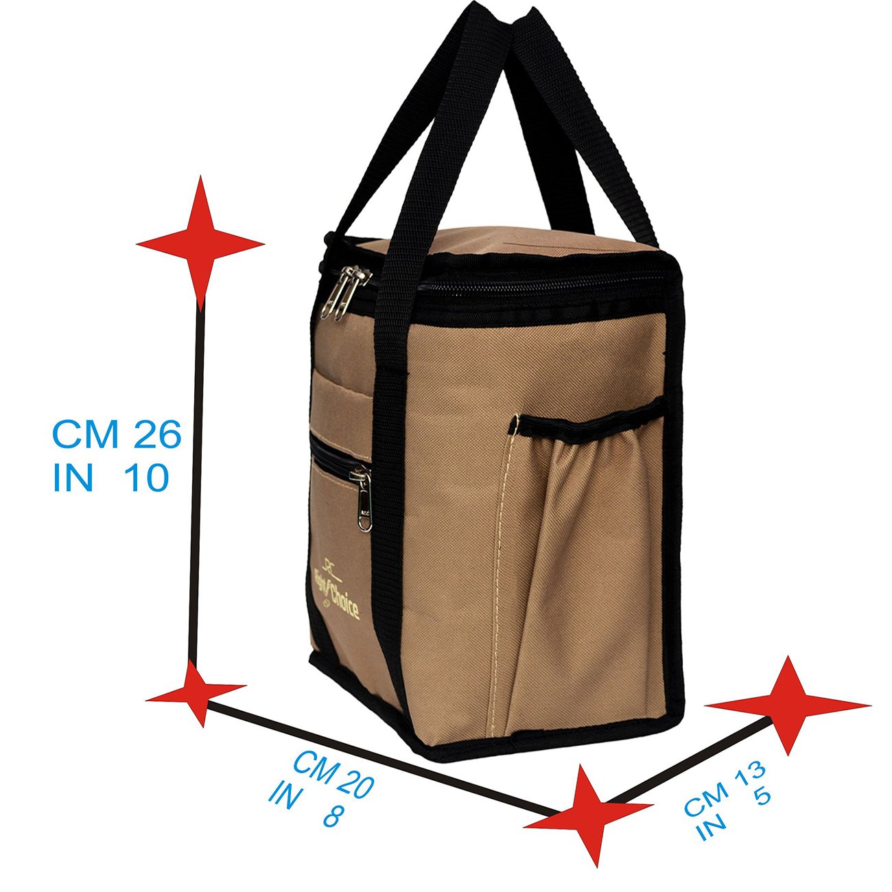 right choice women's silk tiffin bag(beige)