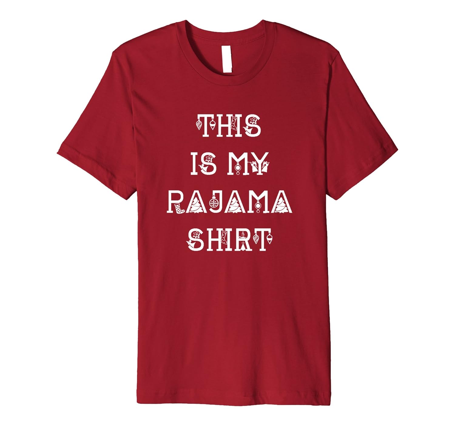 This Is My Pajama Shirt Funny Xmas Red Green Print Tee Top-ANZ