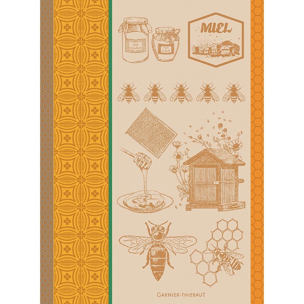 Garnier Thiebaut Tea Towel, Cotton, Brown, 56 X 77 cm