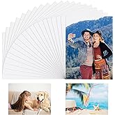 20 Pcs Sublimation Metal Photo Blanks 4"X6" X0.45mm Aluminum Photo Sign Blank Photo Metal Wall Sublimation Poster Frame Blanks (White)