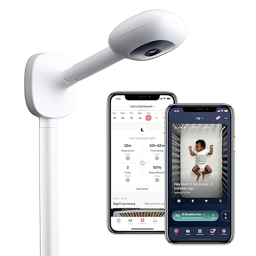 Nanit Plus Smart Baby Monitor and Wall Mount: Camera with HD