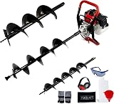 Dealourus 65cc Petrol Earth Auger 2-Stroke Digger 3 Bits Extension Pole view 8