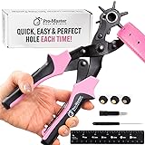 Precision Leather Hole Punch Tool, Multi-Size Hole
