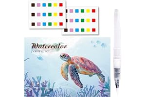 Water Color Books for Beginners, Watercolor Drawing Workbook, Toddler Water Color Coloring Book, Watercolor Activity Book wit