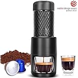 STARESSO Portable Espresso Machine - Manual Espresso with Rich & Thick Crema, Mini Coffee Maker Using Ground Coffee & Nespresso Pods, Handy Espresso Maker for Travel Camping Office Home Use