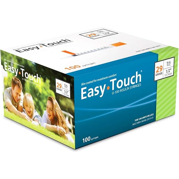 Easytouch U 100 29g Insulin Syringes 1cc Ml 1 2 Box Of 100 Health Household Amazon Com