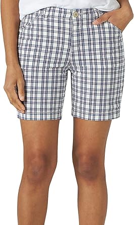 plaid chino shorts