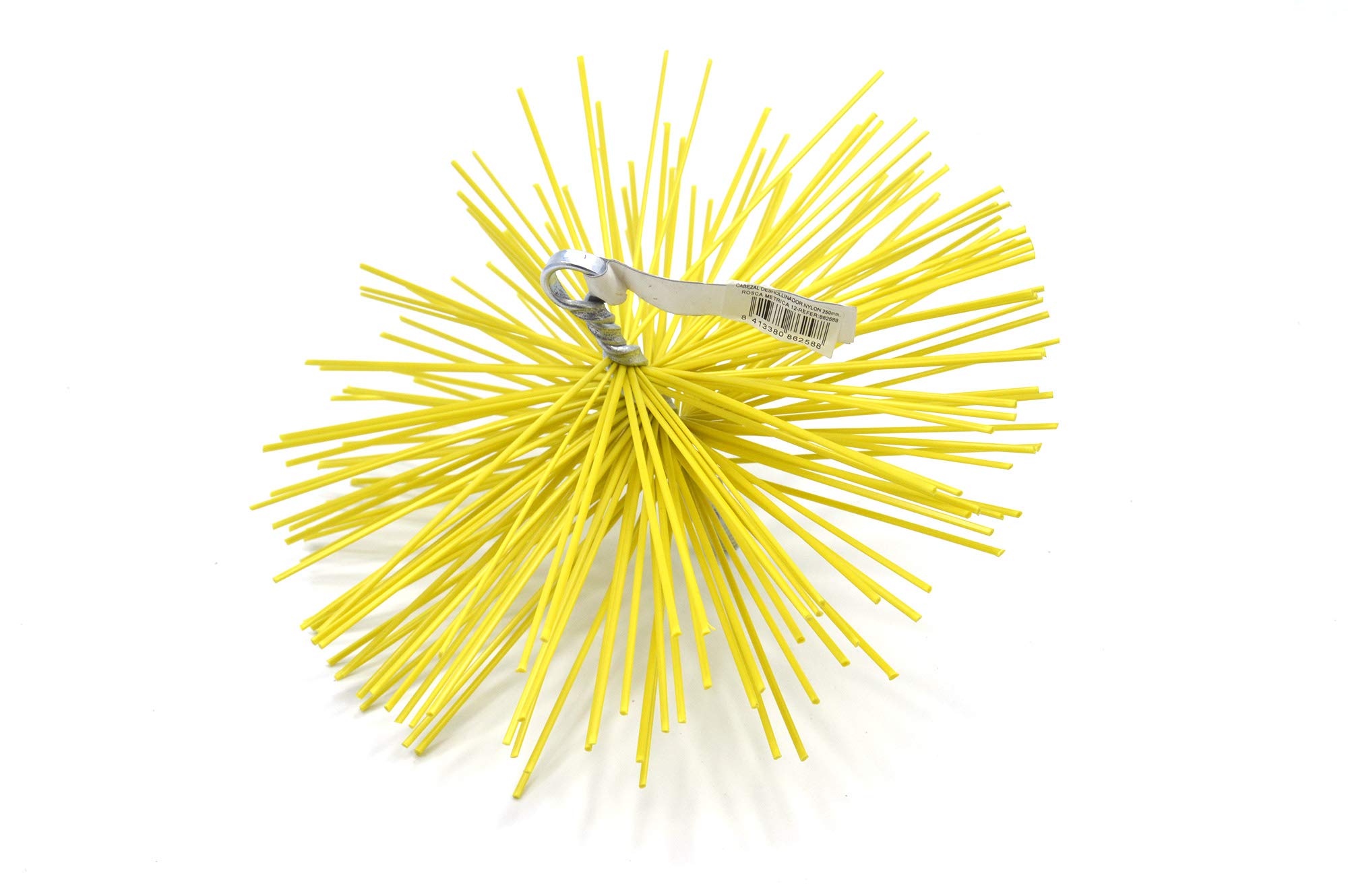 PYRO FEU 862571 Nylon Sweeper Head 200 mm Metric Thread 12, Yellow