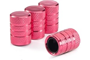 HZJD Tire Valve Stem Caps, Pink(4 Pack)