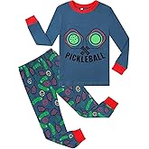 A&J DESIGN Cotton Sports Pjs for 2-14 Years Kids, 2-Piece Pajamas Set