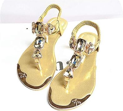 gold summer shoes