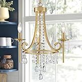 WUZUPS Candle Chandelier 3-Light Pendant Ceiling Light Modern Lighting Fixture for Bedroom Hallway Bar Kitchen Dinning Living