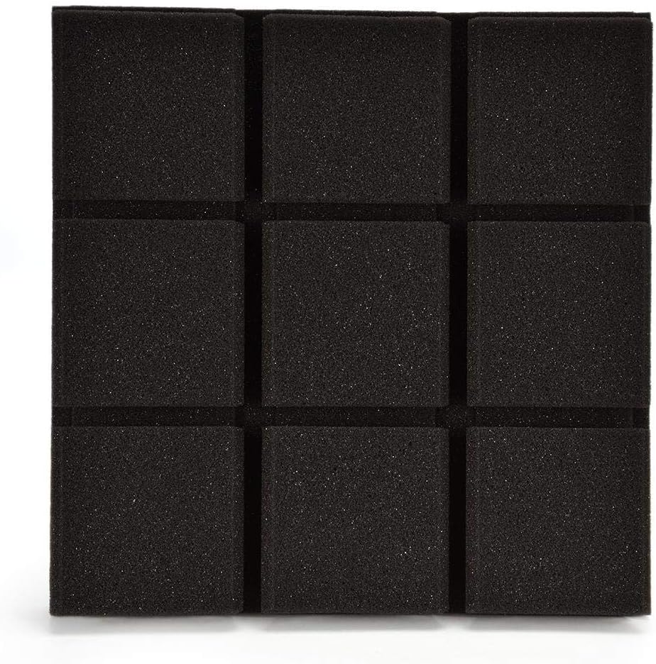 Valensweet 30 30CM Square Acoustic Panels DIY Mural Wall Stickers for Wall Door Dome Decoration Wall Art Wall Decoration Sound Insulation Noise Reduction