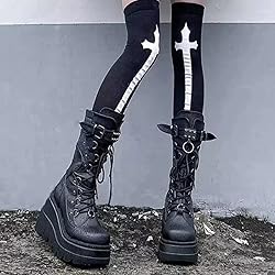 ZKXYFFS Platform Ankle Boots for Women Chunky High