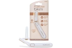 Finishing Touch Flawless Bikini Shaver and Trimmer Hair Remover for Women, Dry Use Electric Razor, Personal Groomer for Intimate Ladies Shaving, No Bump, Smooth Shave