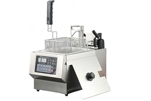 Airosia Commercial Deep Fryer with Auto Lift - Unattended Frying, One-Touch Operation, Boosts Efficiency & Consistency-1800W Electric Oil Fryer with basket for Restaurant Business, Food Truck, Home