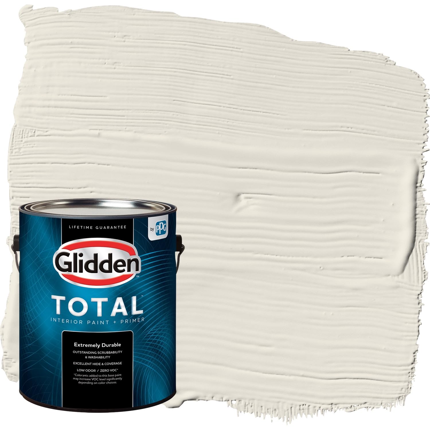 Glidden Total Interior Wall Paint & Primer All-in-One, Hourglass/Beige, Flat, 1 Gallon