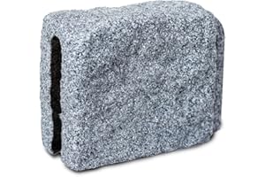 Beuta Faux Stone Extender Block – 7" L x 4" W x 6.5" H – DIY Dig-Free Landscape Edging Extension Block | Adds 7" to Your Landscaping Project | 1 Piece - Greystone