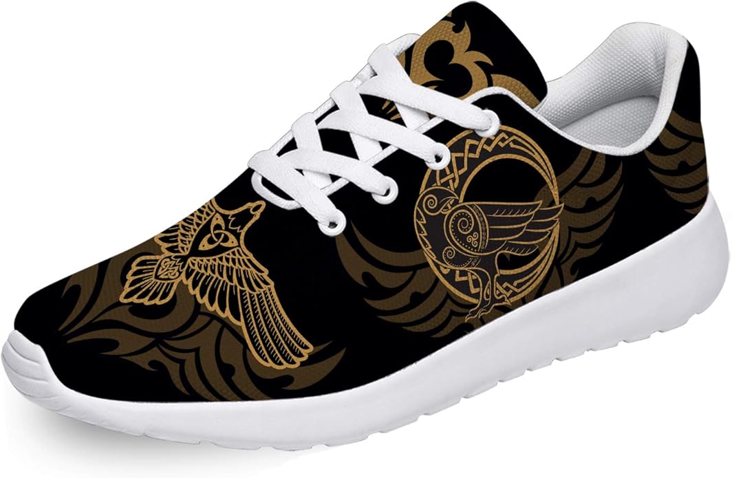 Crow Shoes Womens Mens Running Shoes Gold