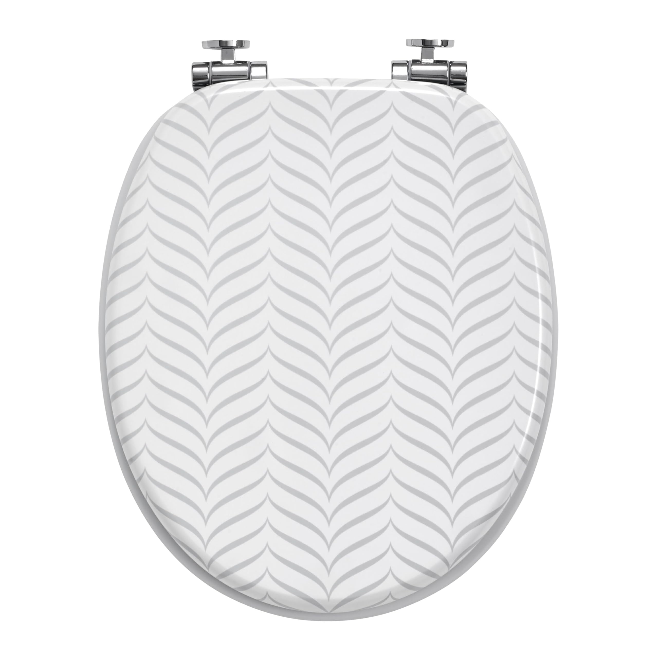 Wirquin Trendy Line Woody 20722977 Toilet Seat Chevron