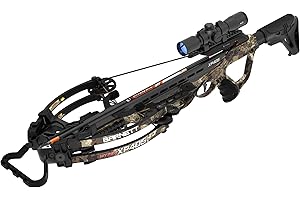 Barnett Archery Hyper XP 405 Crossbow with Two Hyperflite 22" Arrows, Illuminated 4X32mm Scope, and Rope Cocking Device, and Lightweight Side Mount Quiver