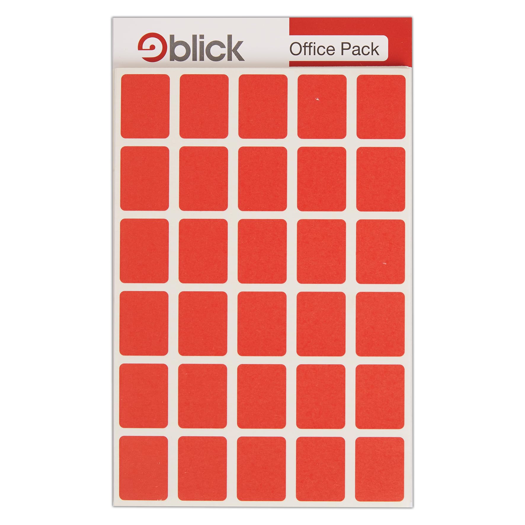 Blick Labels, Red, Self Adhesive Stickers Office Pack, Rectangular, 19mm x 25mm, 960 Labels, for Home, Office, Family, School, Letters