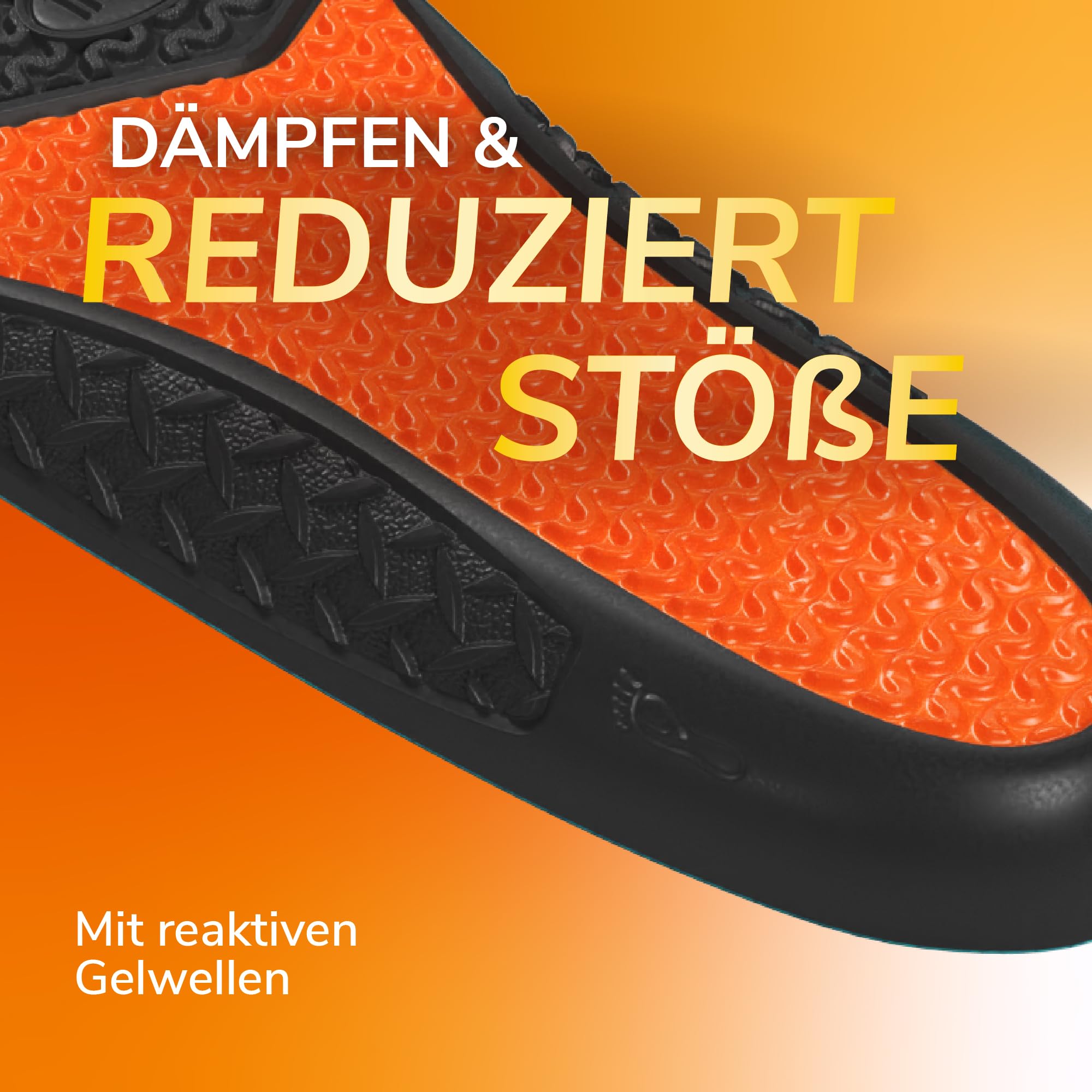 Scholl GelActiv Work Einlegesohlen für Männer, ganztägiger Komfort bei der Arbeit, hält die Füße frisch und kühl, Stoßdämpfung und komfortable Polsterung mit GelWave-Technologie, Größe 40.5-46 5