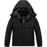 ZSHOW Girl's Waterproof Ski Jacket Thick Padded Warm Winter Coat Hooded Snowboarding Jacket