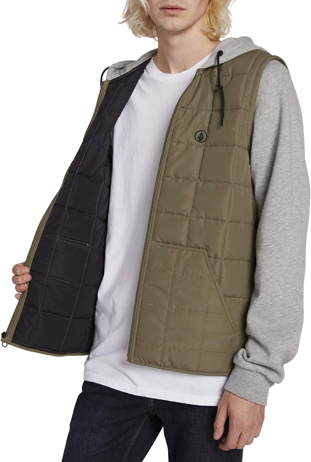 Volcom mens Volcom Men's September Puff Body Hooded Jacket: Clothing
