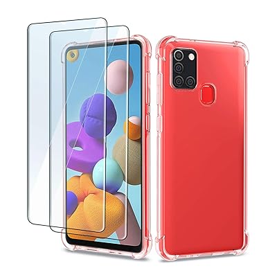 QHOHQ Transparent Case for Samsung Galaxy A21S with Uganda Ubuy