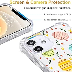LuGeKe Happy Easter Eggs Print Case for iPhone 12