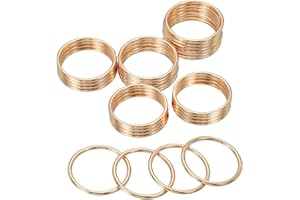 PATIKIL Metal O Rings, O Ring Buckle Seamless Welded Round Rings for Bags Purse Belts Hardware DIY Craft Dog Leashes