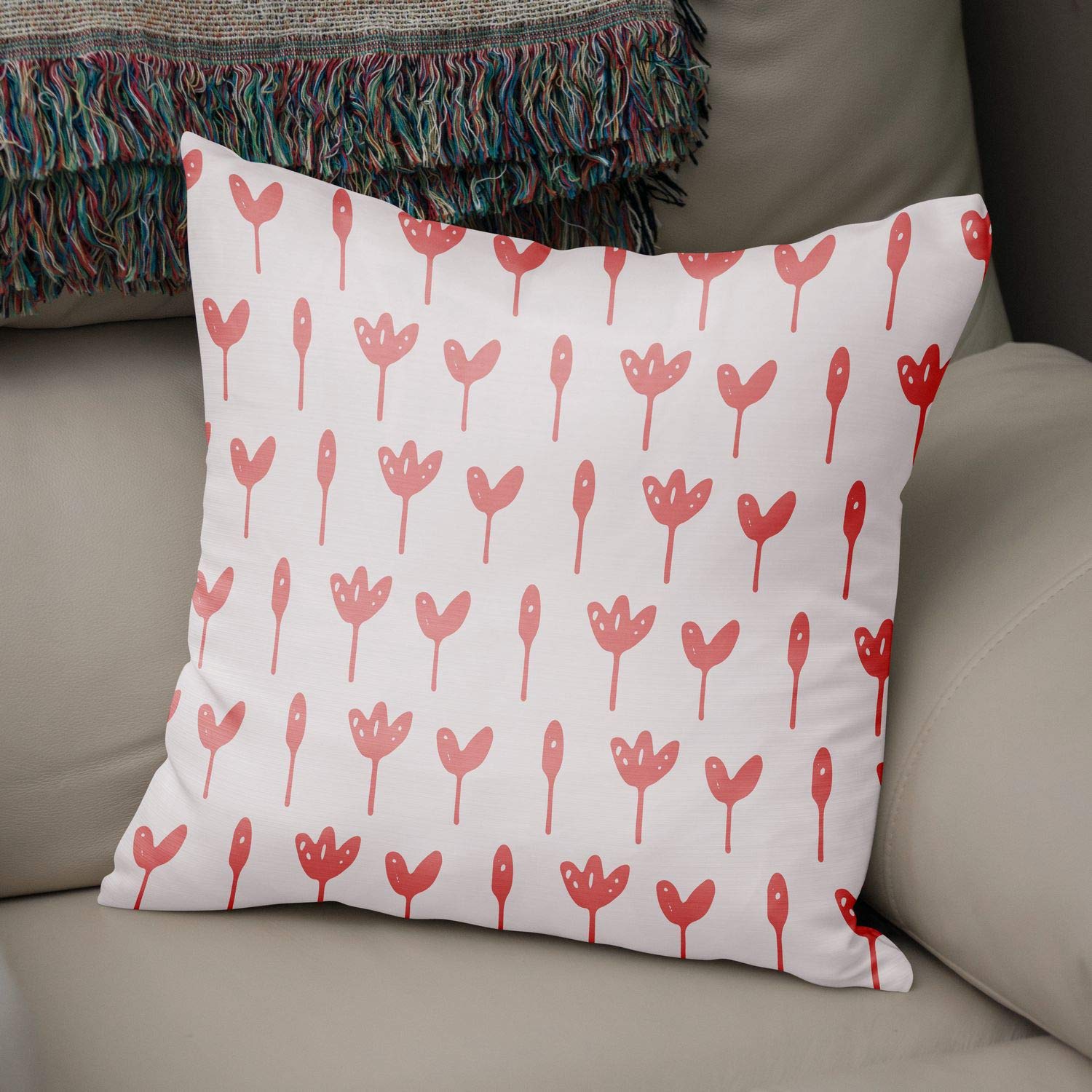 Bonamaison Decorative Cushion Cover Random Pattern, Throw Pillow Covers, Home Decorative Pillowcases for Livingroom, Sofa, Bedroom, Size:43X43 Cm - Designed and Manufactured in Turkey
