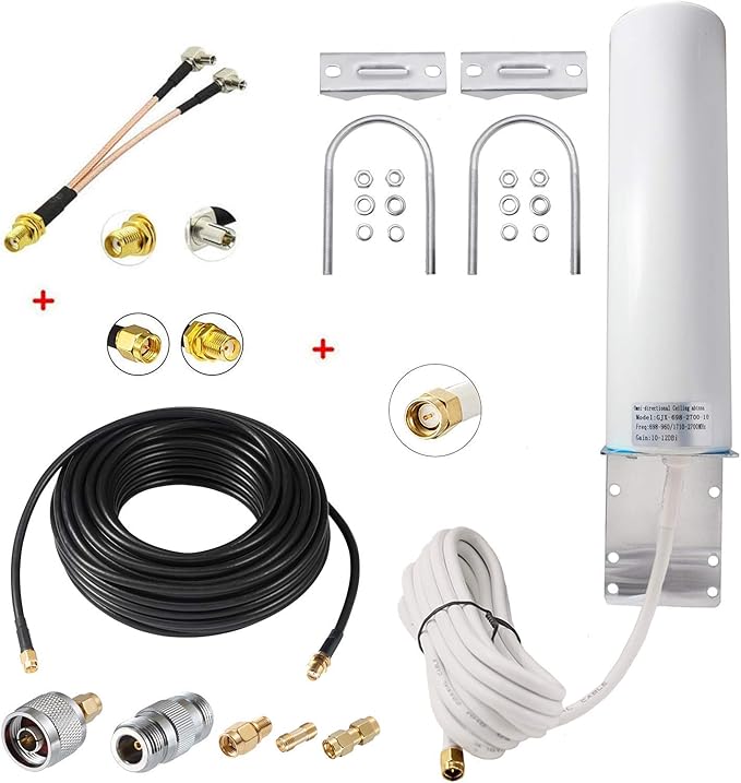 High Gain External SMA Male/Dual TS9 3G 4G LTE Bracket