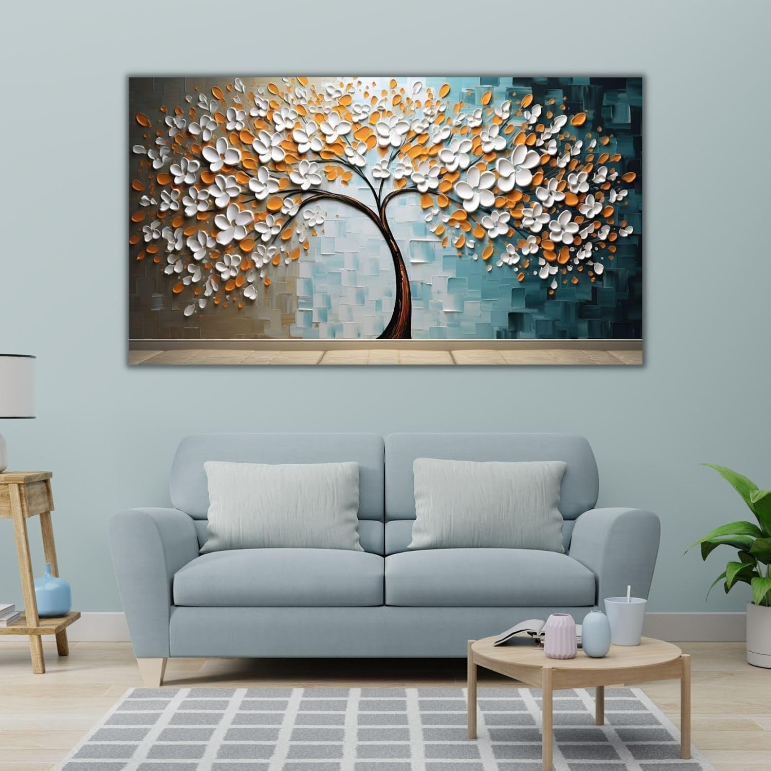 Paintings - Abstract Oil Painting Wall Art Texture Color Canvas Art Wall Decorative Art Abstract Creative Design Oil Painting Hanging Living room Bedroom Wall Decorative Flower Canvas Wall Art (Unframed, 60