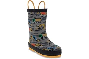 Western Chief Rain Boots with Pull on Handles for Toddlers and Kids - Premium Waterproof Boots for Boys and Girls