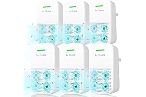 KECHUANG Air Ionizers (6 Pack）- Plug In Negative Ion Air Purifiers - Quiet Air Freshener for Home, Bedroom, Office, Smoke - Small Air Filter Odor, Pets Smell - Air Cleaner
