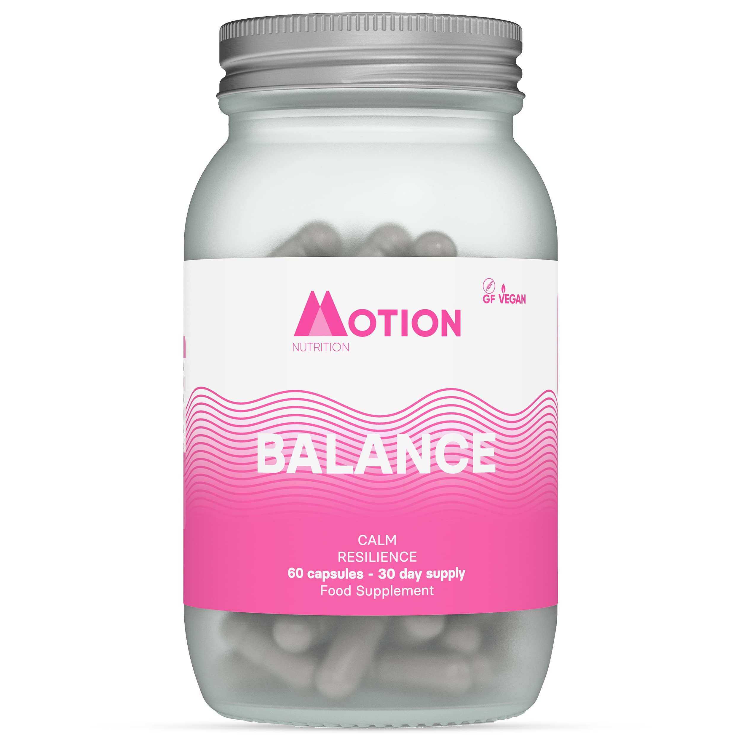Motion Nutrition Hormone Balance (60 Capsules) | Acclaimed Stress Relief for Calm Resilience on Tap | Avoid Burnout | Take Better Decisions | A Worry Free You | No Unsafe stimulants | Made in UK