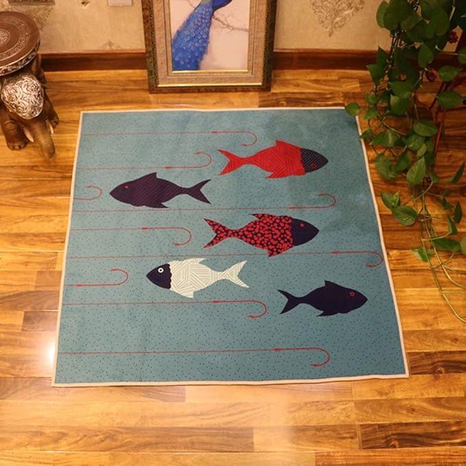 Maizhuoyuan - Alfombra Cuadrada para Sala de Estar, Dormitorio