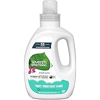 Seventh Generation Concentrated Baby Laundry Detergent, Stain Fighting Formula, Fresh Scent, 40 oz (53 Loads)
