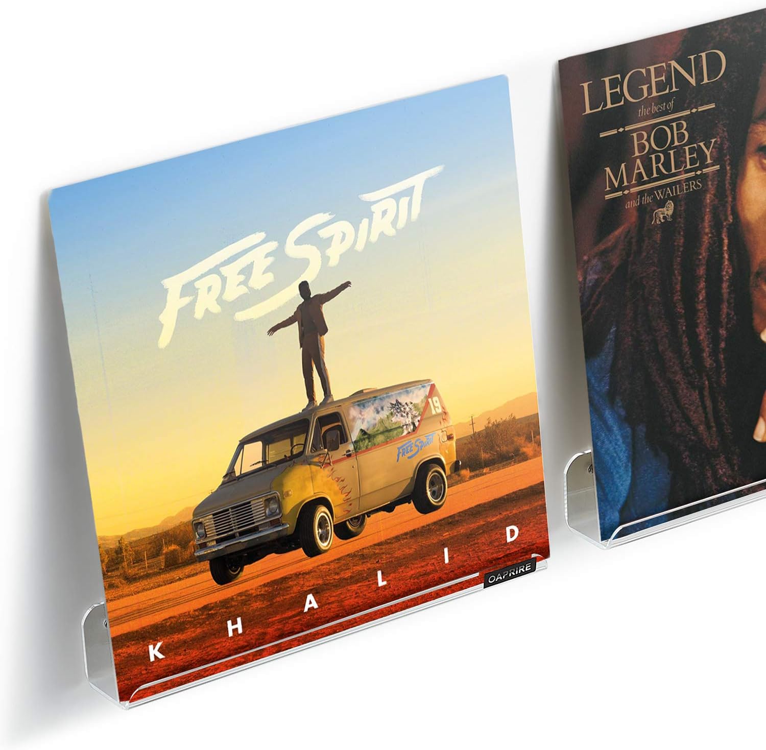 OAPRIRE Vinyl Record Holder Shelf Set of 6 - Display for Your Favorite LP Records - Best Clear Acrylic Record Shelf Wall Mount - Create Stylish&Custom Spaces : Office Products