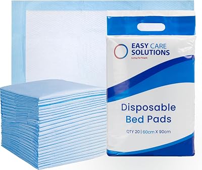 EASY CARE SOLUTIONS 100 x 60 x 90 cm Disposable Bed Pads 4 Pack