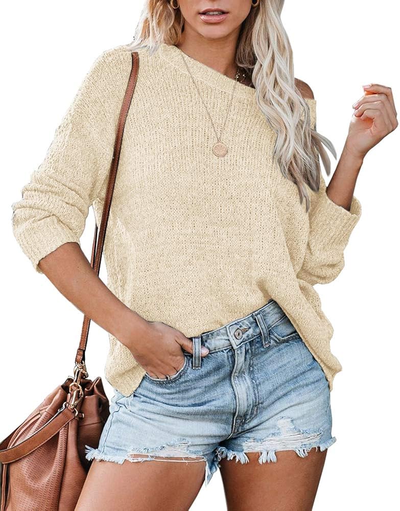 off the shoulder crew neck