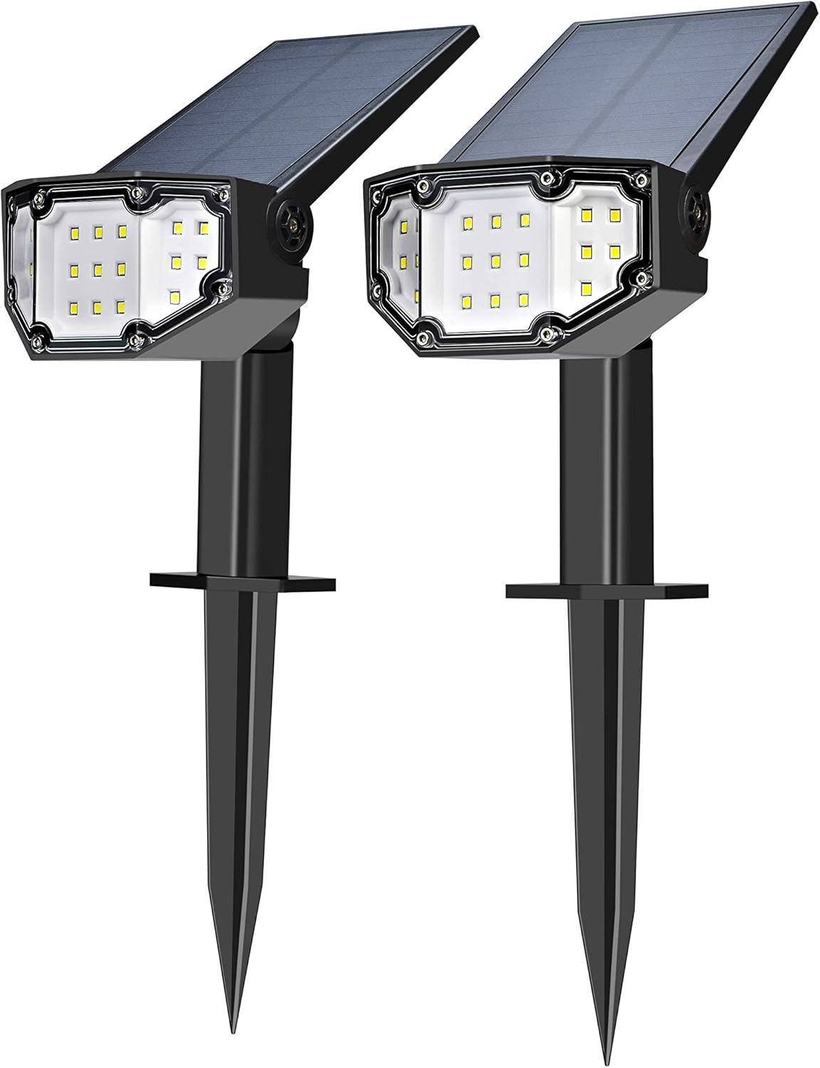 GOODSMANN Landscape Lighting Flood Light Low Voltage Spotlight 50W Halogen with Metal Spike