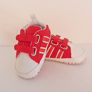 baby red trainers