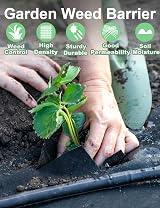 WOHOHOHO Heavy Duty Landscape Weed Control Fabric 3.3ft x 33ft 1m x 10m view 2