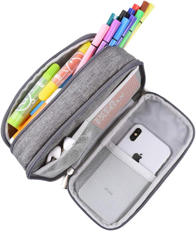 YONZONE Large Pencil Case Big Capacity Pencil Cases for Boys Girls Teenage High Storage Pencil Bag Pouch 3 Compartments School Office Stationary Organiser Holder Makeup Bag Adults Women Men - Image 5